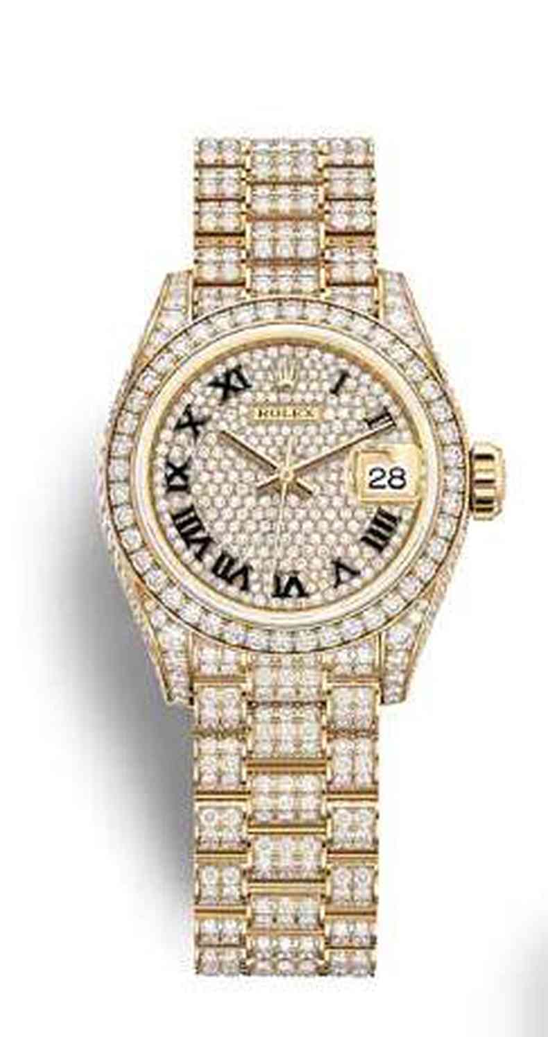 Relgio Rolex modelo Lady-Datejust em ouro amarelo