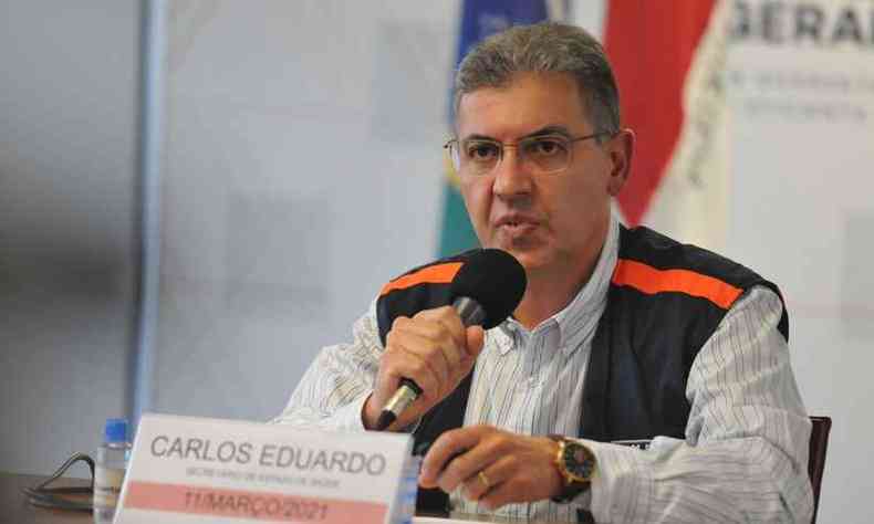 Ex-secretrio de Sade de MG, Carlos Eduardo Amaral(foto: Alexandre Guzanshe/EM/D.A Press)