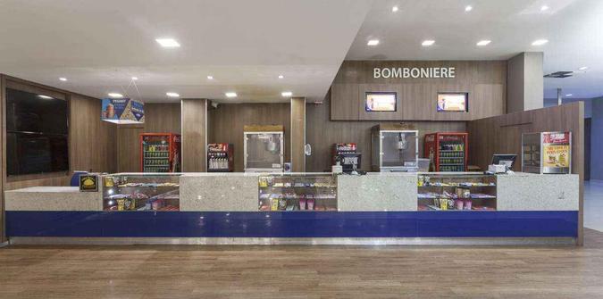 Além de investir nas salas, o Cineart investiu nas bombonieres.(foto: Arquivo Cineart) Além de investir nas salas, o Cineart investiu nas bombonieres.(foto: Arquivo Cineart)
