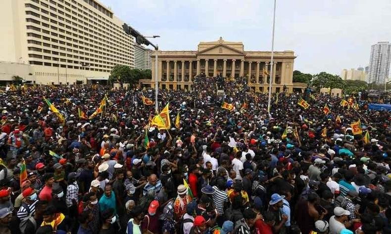 manifesta��o Sri Lanka