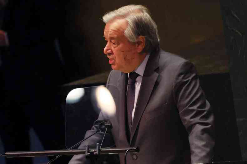 'Basta! Os combates devem parar', declarou o secretrio-geral da ONU, Antonio Guterres, na abertura da sesso