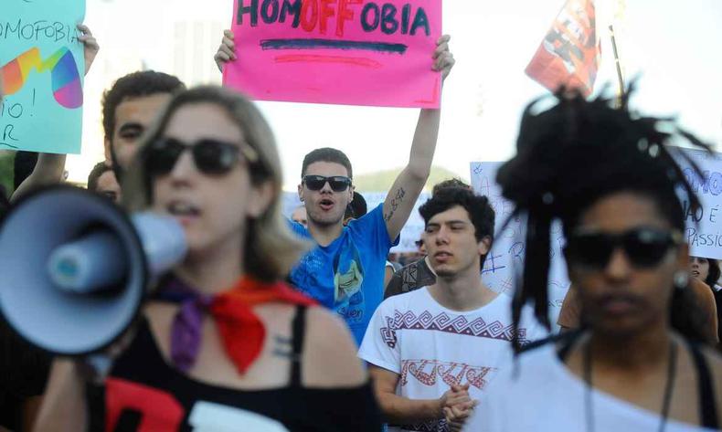 O estado com maior número de casos de racismo foi Rondônia(foto: Tânia Rêgo/Agência Brasil) Protesto