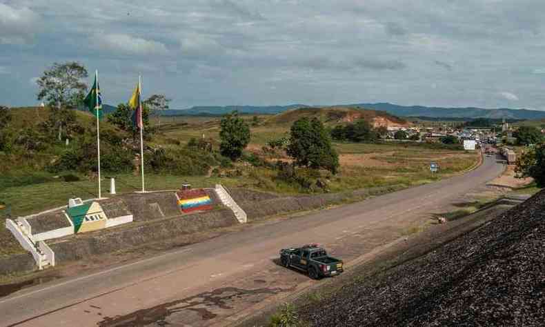 Fronteira entre Brasil e Venezuela (foto: AFP)