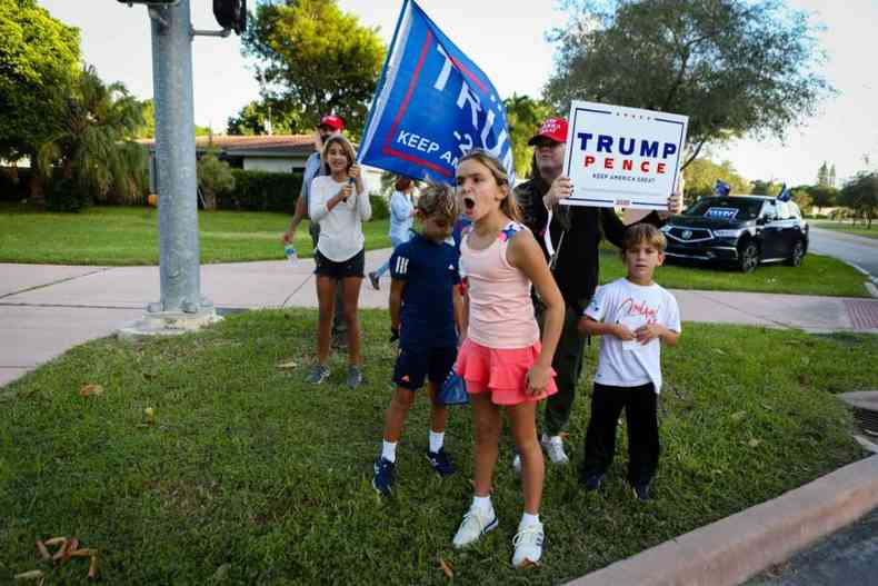 Donald Trump  o primeiro presidente a tentar ser reeleito aps ser absolvido de um impeachment(foto: Eva Marie Uzcategui / AFP)