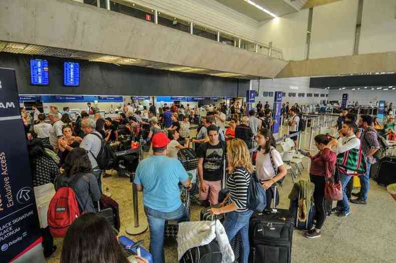 Aeroporto de Belo Horizonte foi considerado o 15 melhor do mundo(foto: Leandro Couri/EM)