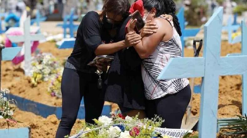 Brasil será o segundo país do mundo a superar a marca das 400 mil mortes por covid-19(foto: Reuters) Brasil será o segundo país do mundo a superar a marca das 400 mil mortes por covid-19(foto: Reuters)
