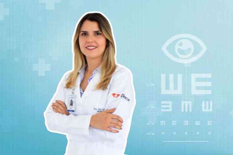 Ana Catarina Melo, oftalmologista especialista em glaucoma do corpo clnico do Biocor Instituto. (foto: Biocor/Divulgao)