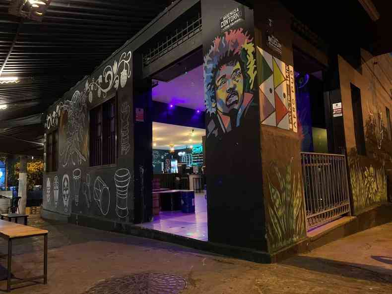Fachada do Back to Black Afro Pub, no bairro Floresta.(foto: Reproduo)