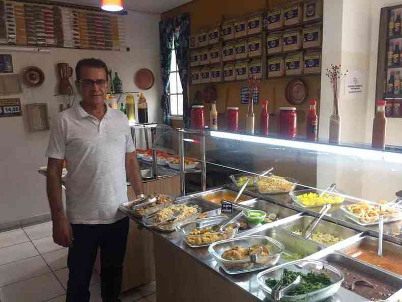 Elzon Silveira, proprietrio do Lourdes Restaurante, que chegou a abrir, mas no teve clientes