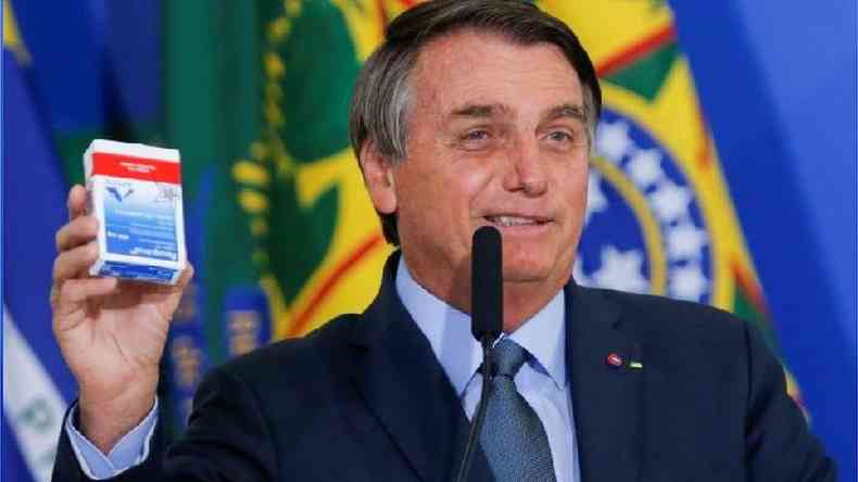Bolsonaro disse ter usado cloroquina para se tratar da covid-19(foto: Reuters)
