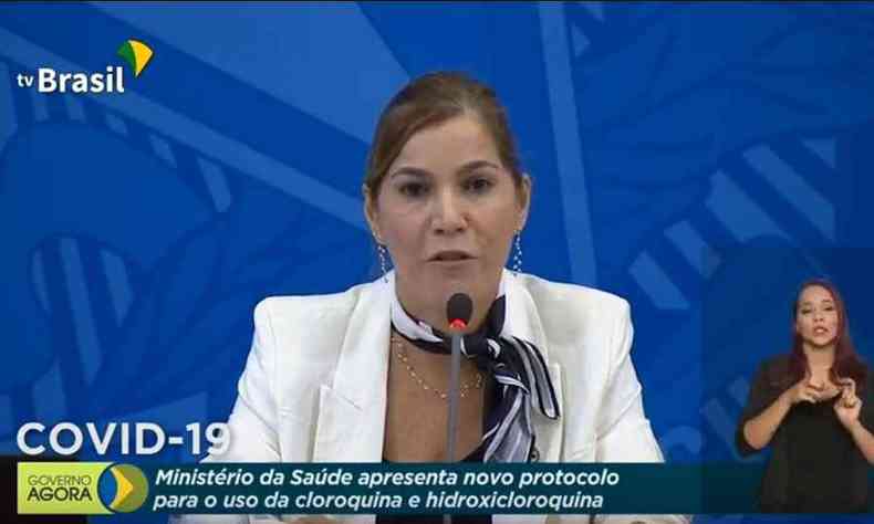 Mayra Pinheiro, Secretria de Gesto do Trabalho e da Educao do Ministrio da Sade(foto: Reproduo/TV Brasil)