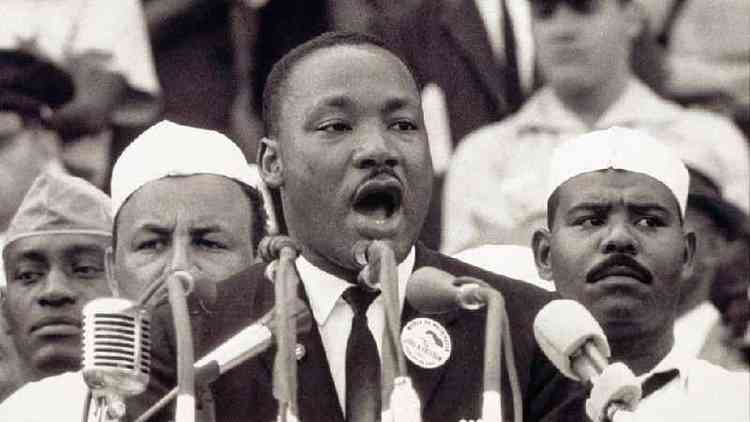 Martin Luther King, Jr. falando em Washington