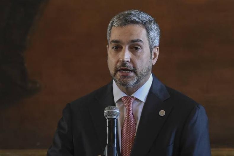 Presidente Mario Abdo Benítez anunciou medida nesta sexta-feira(foto: NORBERTO DUARTE/AFP) Presidente Mario Abdo Benítez anunciou medida nesta sexta-feira(foto: NORBERTO DUARTE/AFP)