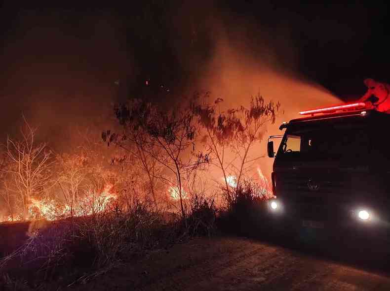 Foram contabilizadas 523 ocorrncias de incndios florestais, em Sete Lagoas
