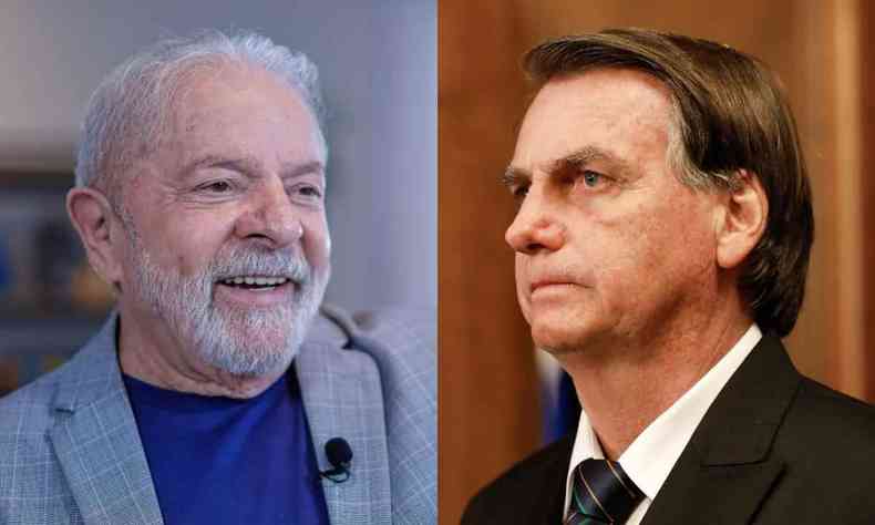 Ex-presidente Luiz Incio Lula da Silva (PT) e presidente Jair Bolsonaro (PL)