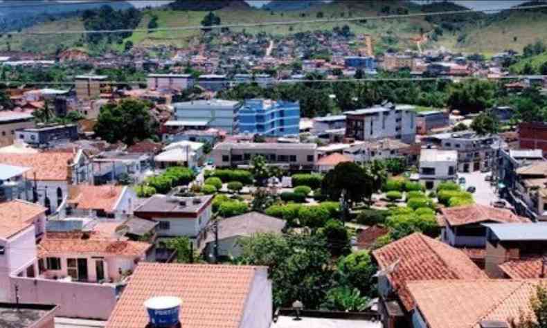 Vista area de Tocantins, na Zona da Mata