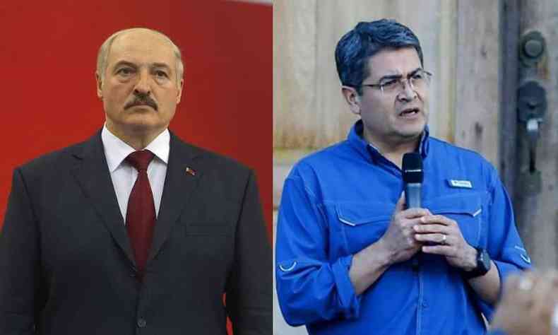 Os presidentes da Honduras, Juan Orlando Hernández, e da Bielorrússia, Alexander Lukashenko, também testaram positivo para o novo coronavírus (foto: AFP )