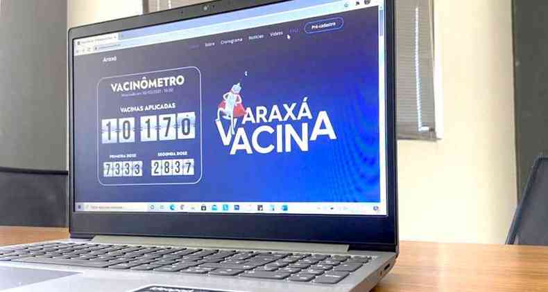 Novo site quer dar transparncia e levar mais informao  populao sobre a vacinao em Arax(foto: Prefeitura de Arax/Divulgao)
