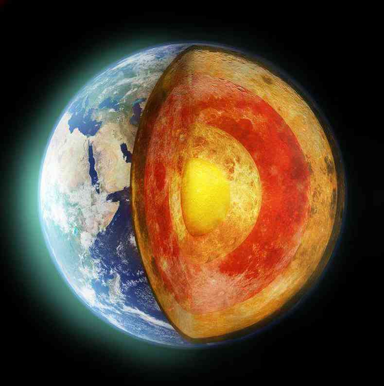 Estudo mostra que o ncleo da Terra est crescendo mais rpido na parte leste do que na oeste