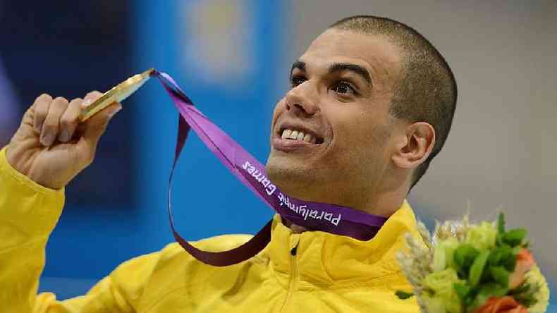 Andr Brasil ganhou trs ouros em Londres 2012(foto: Getty Images)