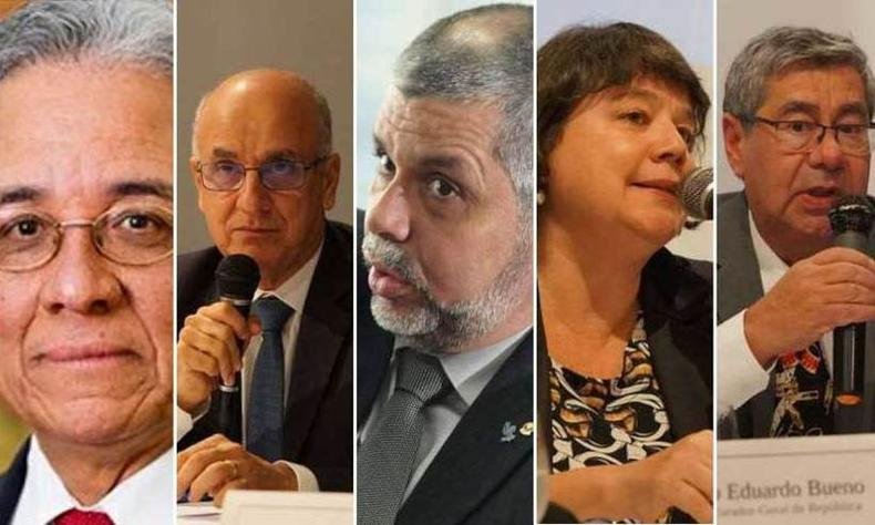 Antonio Carlos Fonseca, Blal Dalloul, Jos� Robalinho Cavalcanti, Lu�za Frischeisen, Paulo Eduardo Bueno(foto: ANPR/Divulga��o )