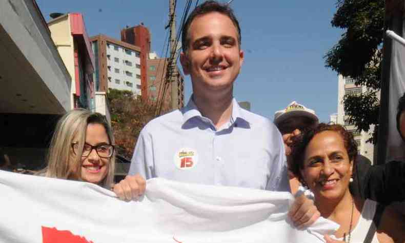 O candidato Rodrigo Pacheco tem o maior valor declarado(foto: Cristina Horta / EM / D.A. Press)