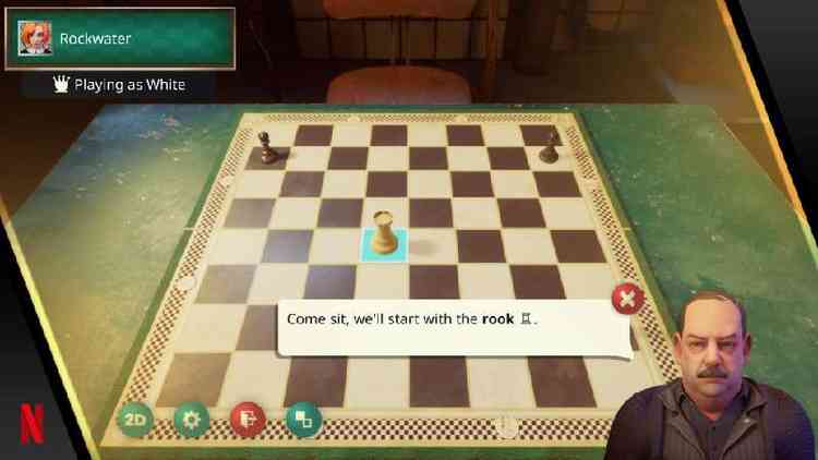 Tabuleiro de xadrez em game