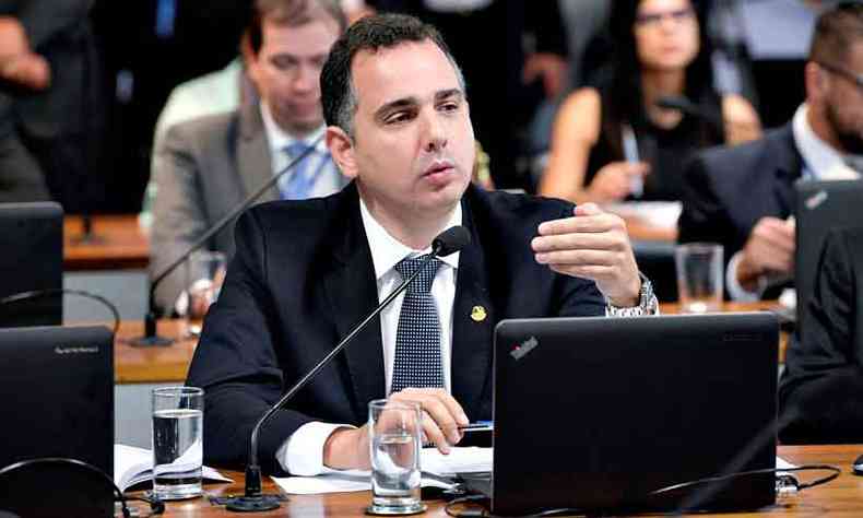 Lder do DEM no Senado, Rodrigo Pacheco  favorito na disputa pela Mesa Diretora (foto: PEDRO FRANA/AGNCIA SENADO 6/9/20)