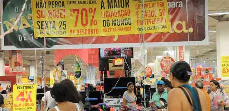 Este ano mais lojas vo promover a Black Friday, que foi sucesso em 2011(foto: Paulo Filgueiras/EM/D.A Press - 25/11/2011)