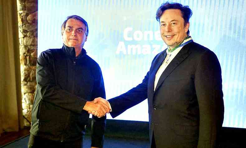 Bolsonaro se encontrou com o empresário Elon Musk