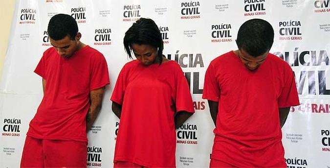 Trio foi identificado depois que a mulher esqueceu a carteira de identidade na cena do crime(foto: Alexandre Guzanshe/EM/D.A.Press)