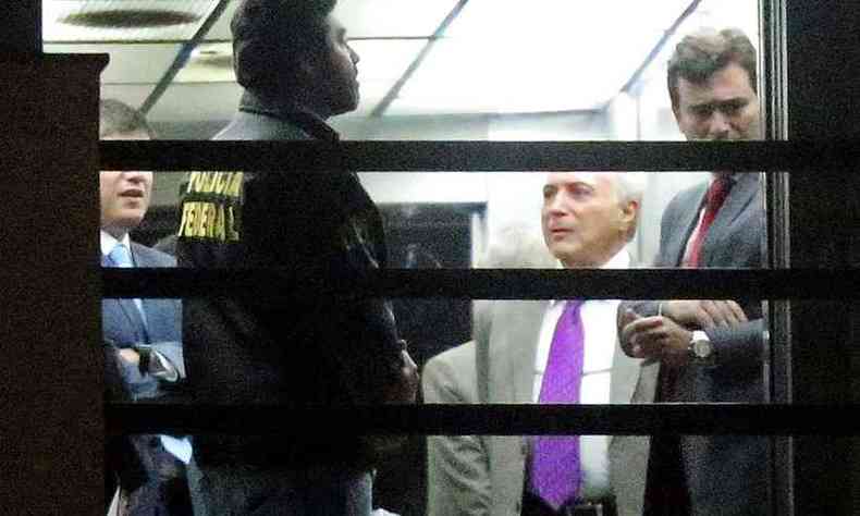 O ex-presidente Michel Temer ficou quatro dias preso. Ele responde a crimes de lavagem de dinheiro, corrupo passiva e peculato(foto: Fbio Motta)