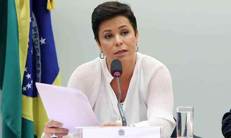 Aps muita polmica, Cristiane Brasil continua como deputada federal(foto: Gilmar Flix / Cmara dos Deputados)