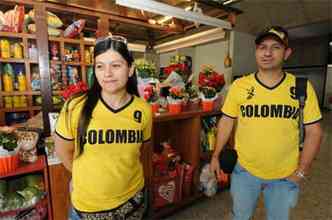 Colombianos Angela Delgado e Alexander Marim deixaram a cidade com tima impresso (foto: Cristina Horta/EM DA Press)