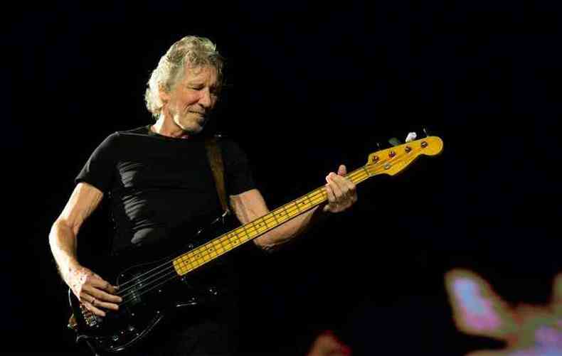 O ex-Pink Floyd Roger Waters se apresentou em So Paulo, na noite da ltima tera-feira(foto: Twitter/Reproduo)