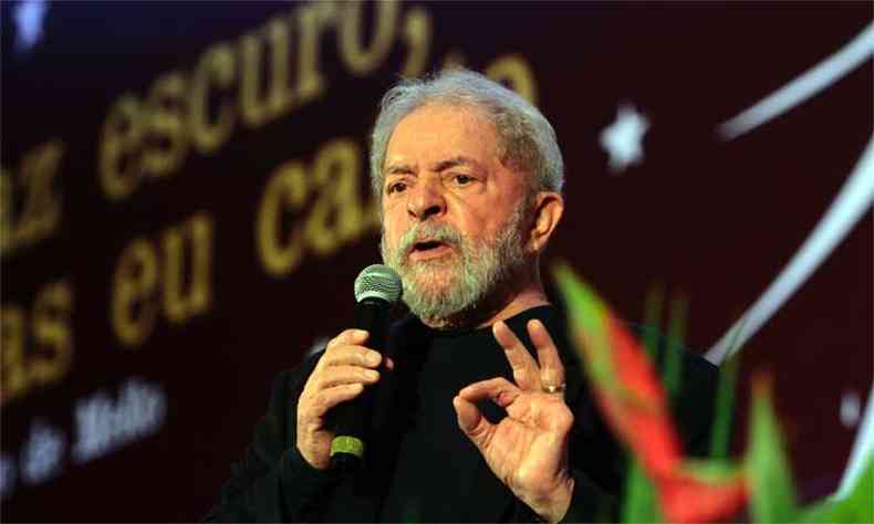 Ex-presidente Luiz Incio Lula da Silva(foto: Ana Rayssa/Esp. CB/D.A Press - 20/11/17)