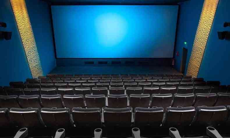 Imagem de uma sala de cinema 