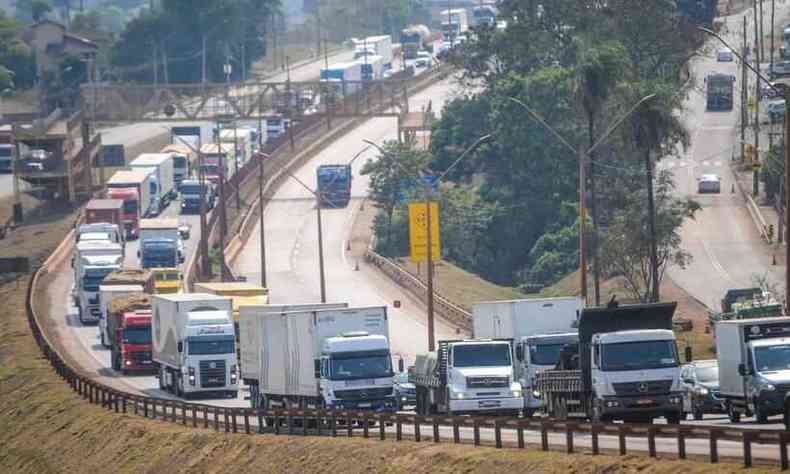 Em Minas Gerais, caminhoneiros tambm se mobilizaram