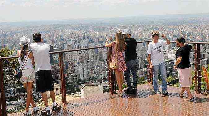 Mirante do Mangabeiras ser um dos pontos tursticos visitados(foto: Cristina Horta/EM/D.A Press)