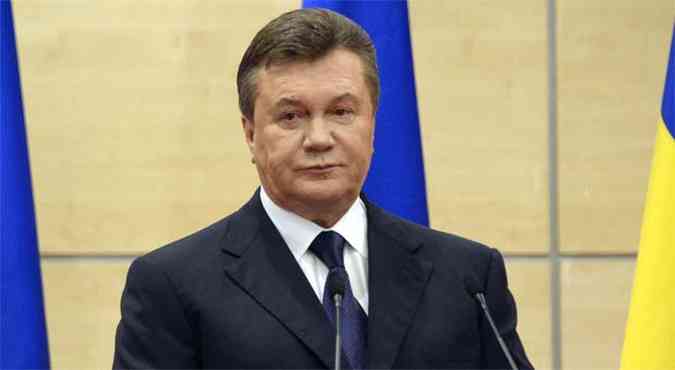 Yanukovych no reconhece o novo governo e condena a realizao de novas eleies na Ucrnia (foto: AFP PHOTO / ALEXANDER NEMENOV )