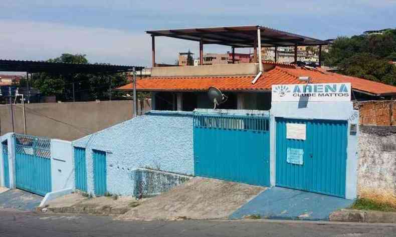 Arena Clube Mattos funciona em uma casa na Rua Coimbra, no Bairro Vista Alegre (foto: Paulo Filgueiras: EM/ D.A Press)
