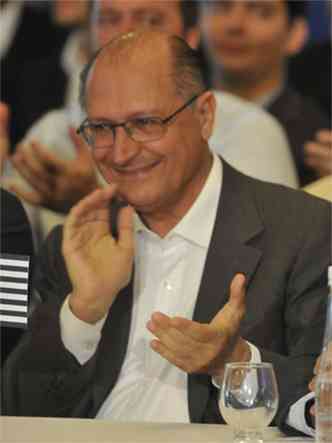 Governador Geraldo Alckmin defende a fuso entre PSB e PSDB(foto: Juarez Rodrigues/EM/D.A Press)