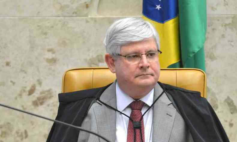 Rodrigo Janot foi ouvido em seu gabinete no prdio da PGR(foto: Antnio Cruz/Agncia Brasil)