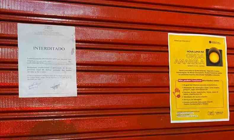 Trs estabelecimentos foram interditados apenas nesta semana por desrespeito ao Decreto 10.768(foto: Divulgao/Prefeitura de Nova Lima)