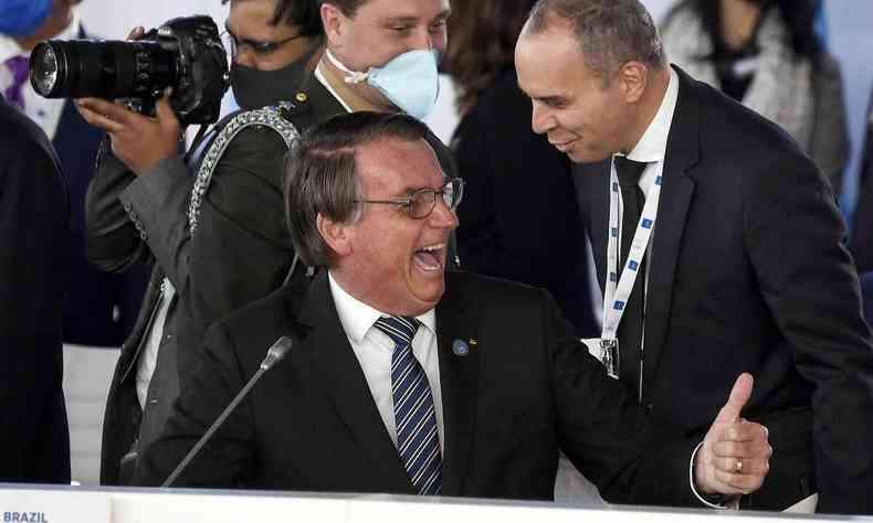 Bolsonaro durante reunio do G20 em Roma, na Itlia, neste sbado (30/10)