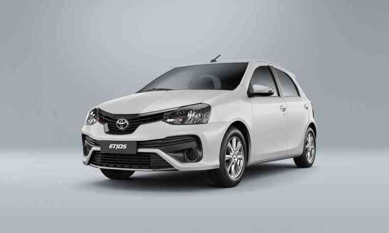 Toyota Etios Hatch: modelo comprado pelo governo do estado junto à montadora(foto: Divulgação/Toyota)